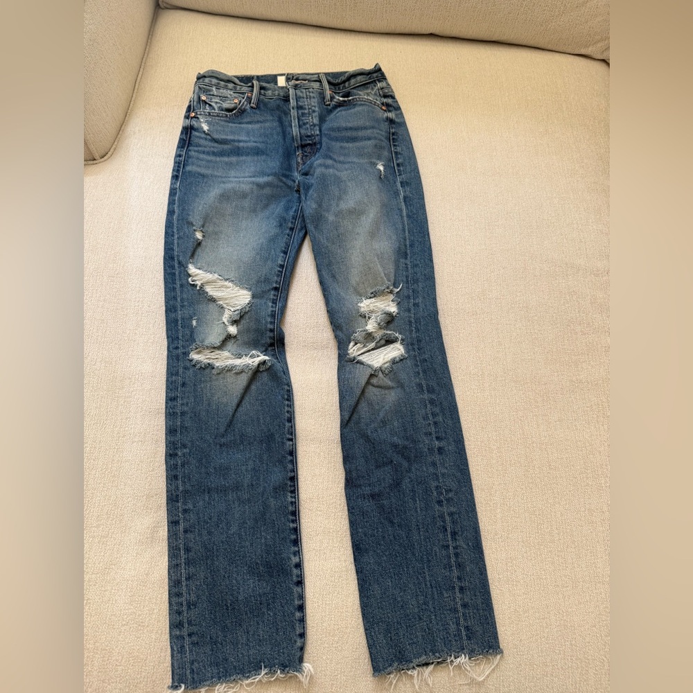 MOTHER The Trickster Skimp Fray Jeans